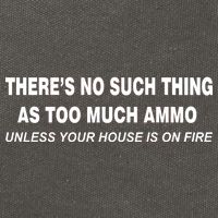 No Such Thing As Too Much Ammo House On Fire Cotton Canvas Backpack