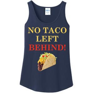 No Taco Left Behind Funny Tacos Ladies Essential Tank