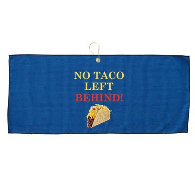 No Taco Left Behind Funny Tacos Large Microfiber Waffle Golf Towel