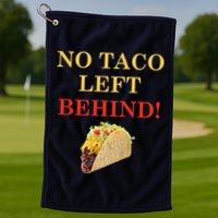 No Taco Left Behind Funny Tacos Golf Towel