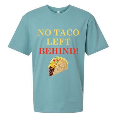 No Taco Left Behind Funny Tacos Sueded Cloud Jersey T-Shirt