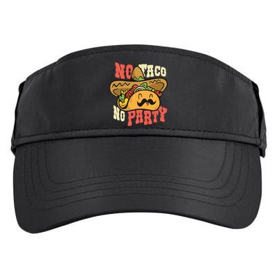 No Taco No Party Adult Drive Performance Visor
