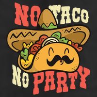 No Taco No Party Golf Towel