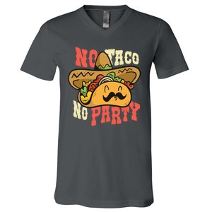 No Taco No Party V-Neck T-Shirt