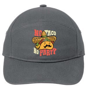 No Taco No Party 7-Panel Snapback Hat