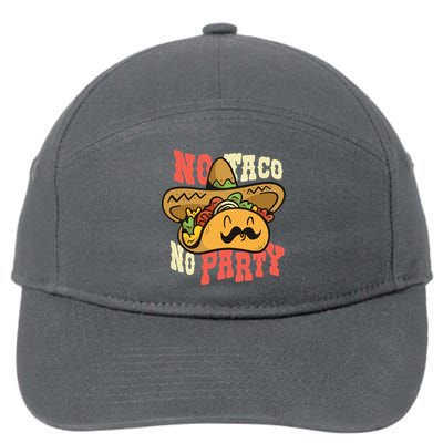 No Taco No Party 7-Panel Snapback Hat