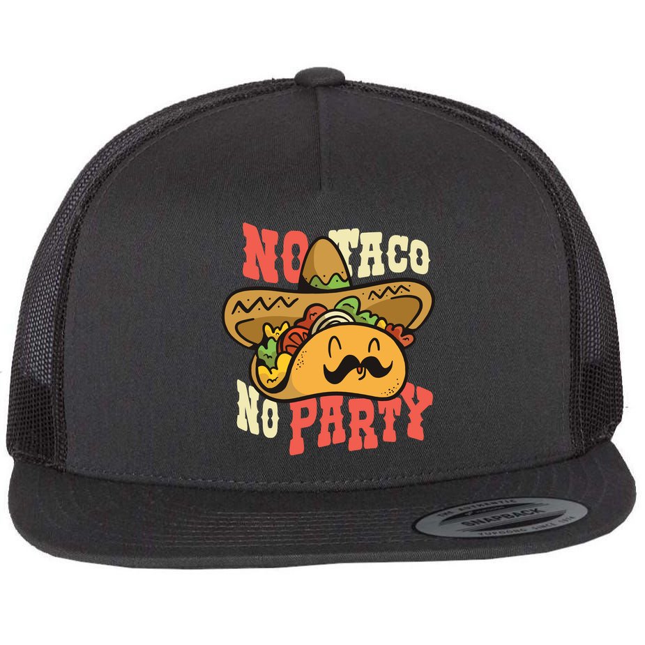 No Taco No Party Flat Bill Trucker Hat