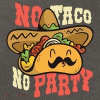 No Taco No Party Cotton Canvas Backpack