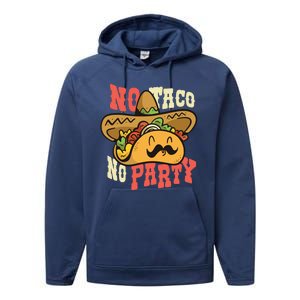 No Taco No Party Performance Fleece Hoodie