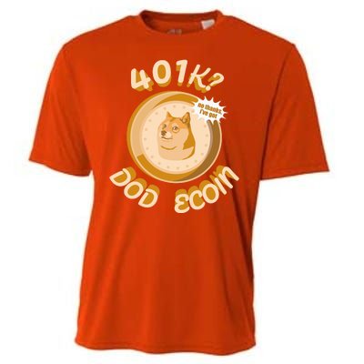 No Thanks I've Got Dogecoin Cooling Performance Crew T-Shirt