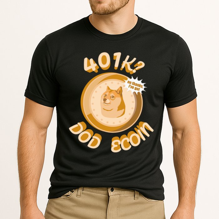 No Thanks I've Got Dogecoin Cooling Performance Crew T-Shirt