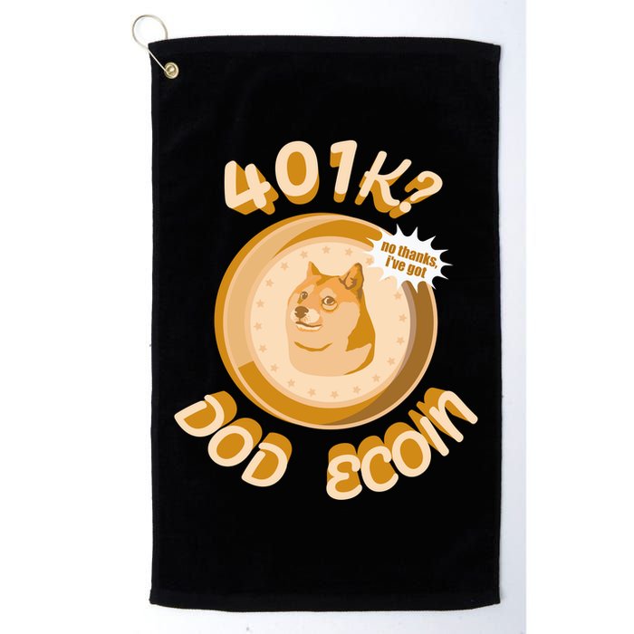 No Thanks I've Got Dogecoin Golf Towel