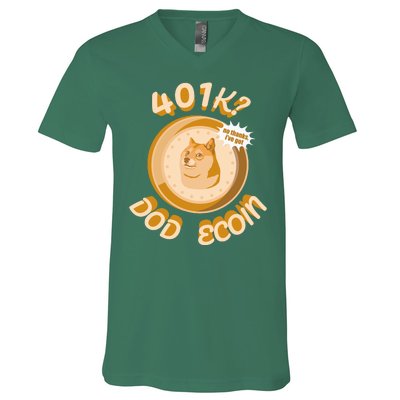 No Thanks I've Got Dogecoin V-Neck T-Shirt