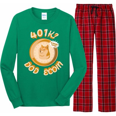 No Thanks I've Got Dogecoin Long Sleeve Pajama Set