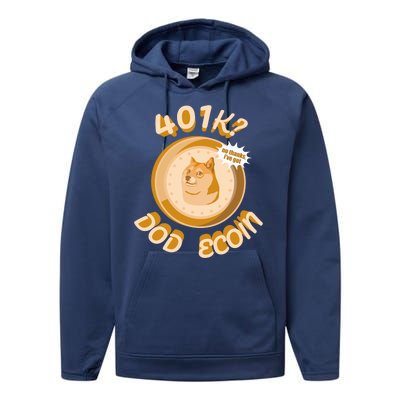 No Thanks I've Got Dogecoin Performance Fleece Hoodie