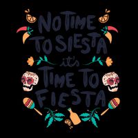 No Time To Siesta It's Time To Fiesta 16oz Travel Tumbler