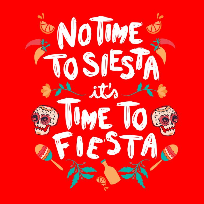 No Time To Siesta It's Time To Fiesta T-Shirt