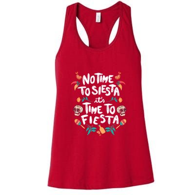 No Time To Siesta It's Time To Fiesta Womens Tank Top