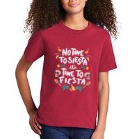 No Time To Siesta It's Time To Fiesta Kids T-Shirt