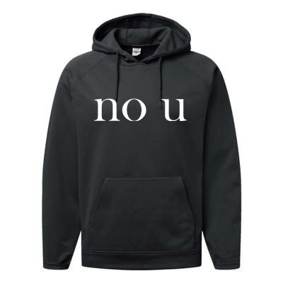 No U Meme Performance Fleece Hoodie