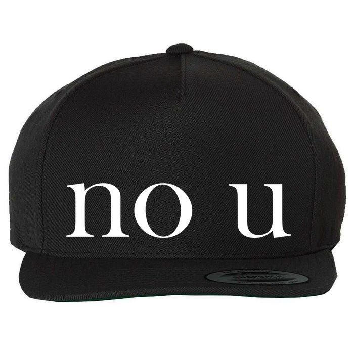 No U Meme Wool Snapback Cap