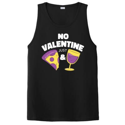 No Valentine Just Pizza And Wine PosiCharge Competitor Tank