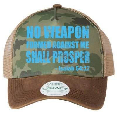 No Weapon Formed Against Me Shall Prosper Isaiah Legacy Tie Dye Trucker Hat