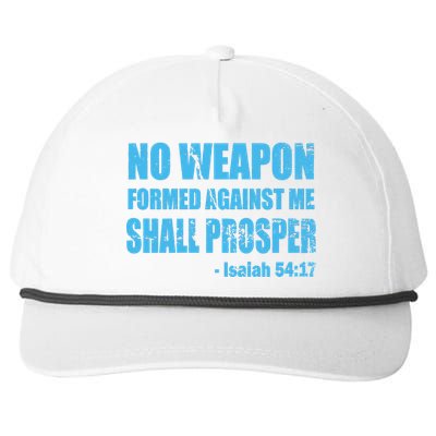 No Weapon Formed Against Me Shall Prosper Isaiah Snapback Five-Panel Rope Hat