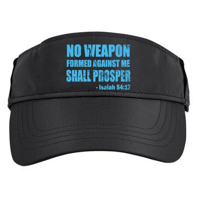 No Weapon Formed Against Me Shall Prosper Isaiah Adult Drive Performance Visor