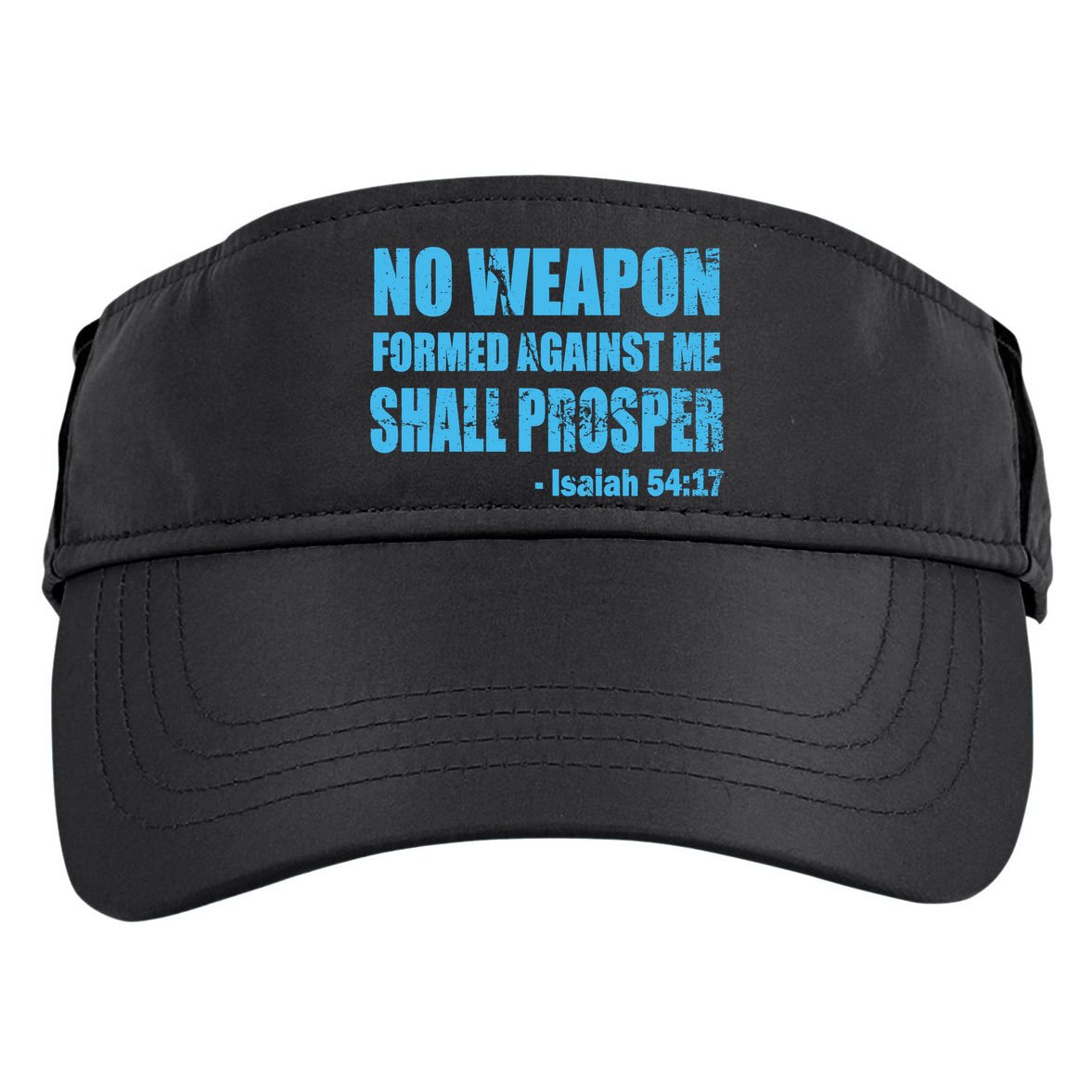 No Weapon Formed Against Me Shall Prosper Isaiah Adult Drive Performance Visor