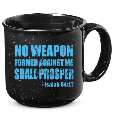 No Weapon Formed Against Me Shall Prosper Isaiah 15oz Campfire Ceramic Mug