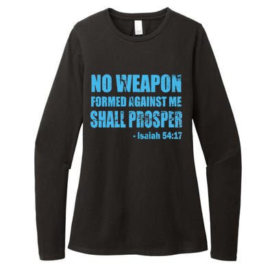 No Weapon Formed Against Me Shall Prosper Isaiah Womens CVC Long Sleeve Shirt