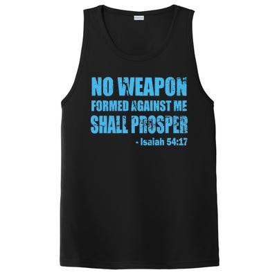 No Weapon Formed Against Me Shall Prosper Isaiah PosiCharge Competitor Tank