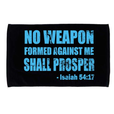 No Weapon Formed Against Me Shall Prosper Isaiah Microfiber Hand Towel