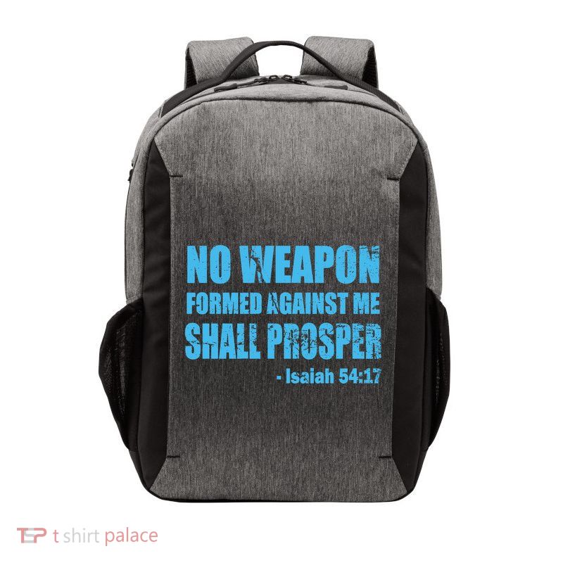 No Weapon Formed Against Me Shall Prosper Isaiah Vector Backpack