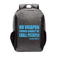 No Weapon Formed Against Me Shall Prosper Isaiah Vector Backpack