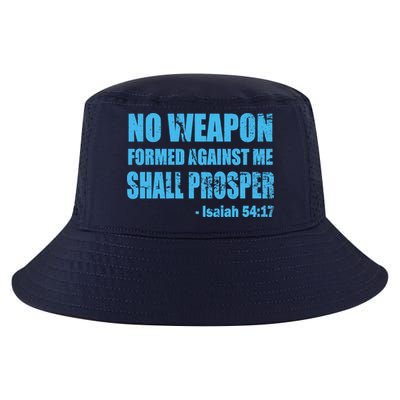 No Weapon Formed Against Me Shall Prosper Isaiah Cool Comfort Performance Bucket Hat
