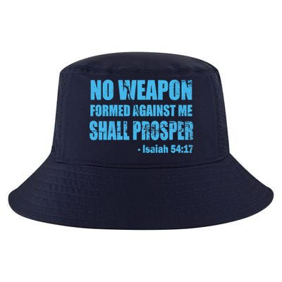 No Weapon Formed Against Me Shall Prosper Isaiah Cool Comfort Performance Bucket Hat