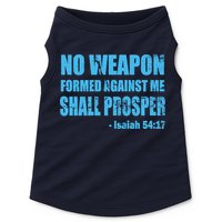 No Weapon Formed Against Me Shall Prosper Isaiah Doggie Tank