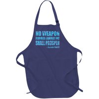 No Weapon Formed Against Me Shall Prosper Isaiah Full-Length Apron With Pockets