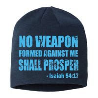 No Weapon Formed Against Me Shall Prosper Isaiah Sustainable Beanie