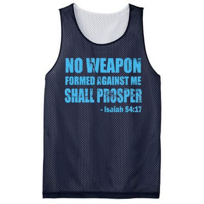 No Weapon Formed Against Me Shall Prosper Isaiah Mesh Reversible Basketball Jersey Tank