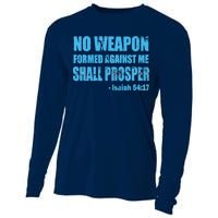 No Weapon Formed Against Me Shall Prosper Isaiah Cooling Performance Long Sleeve Crew