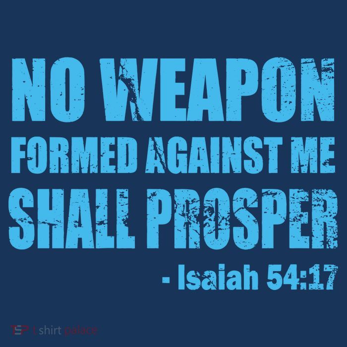 No Weapon Formed Against Me Shall Prosper Isaiah Baby Bodysuit