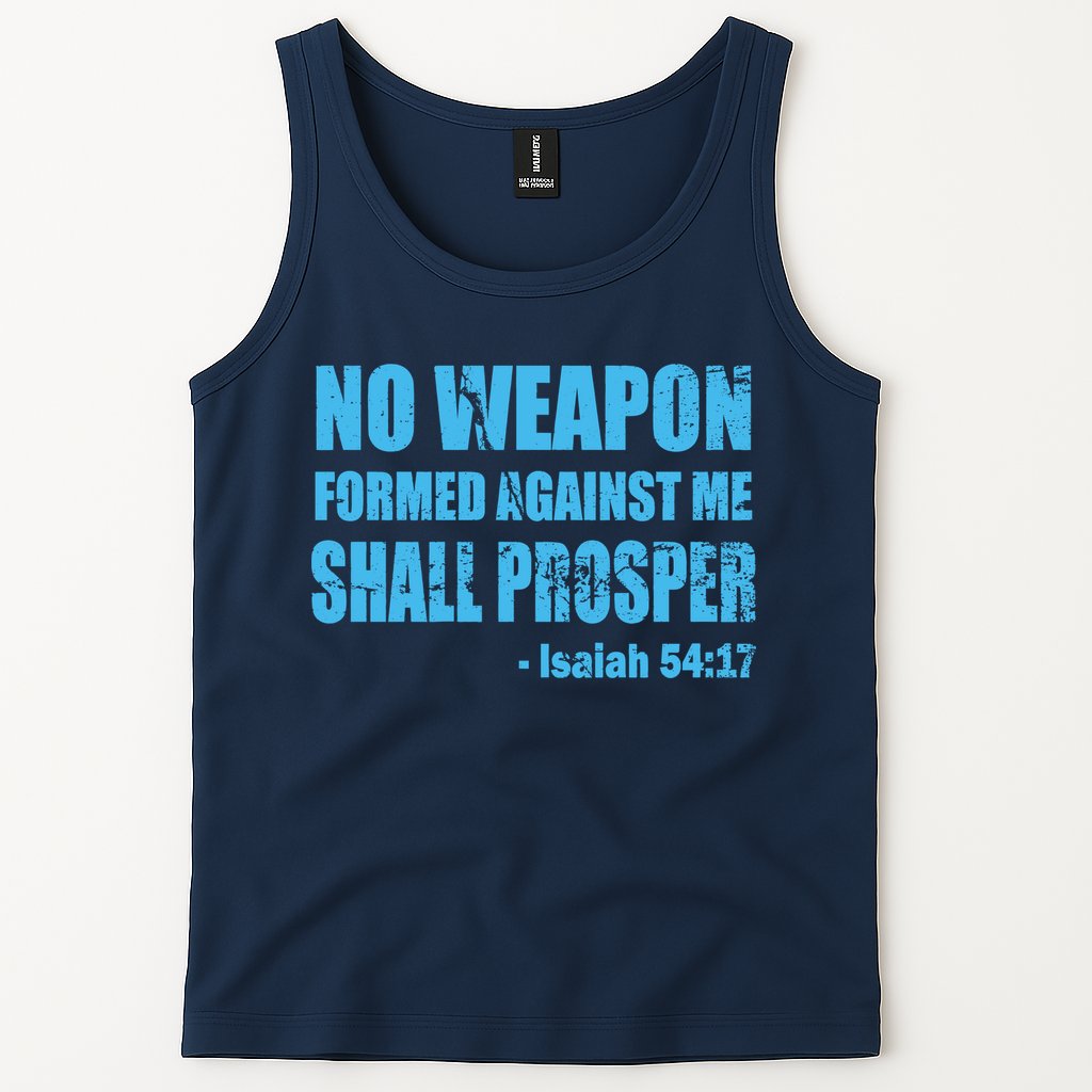 No Weapon Formed Against Me Shall Prosper Isaiah Tank Top