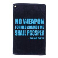 No Weapon Formed Against Me Shall Prosper Isaiah Golf Towel