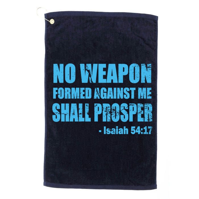 No Weapon Formed Against Me Shall Prosper Isaiah Golf Towel