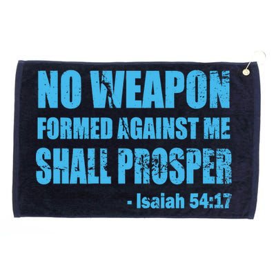 No Weapon Formed Against Me Shall Prosper Isaiah Grommeted Golf Towel