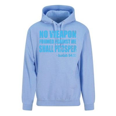 No Weapon Formed Against Me Shall Prosper Isaiah Unisex Surf Hoodie