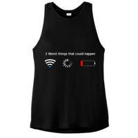 No WiFi No Battery Loading Geek Ladies PosiCharge Tri-Blend Wicking Tank